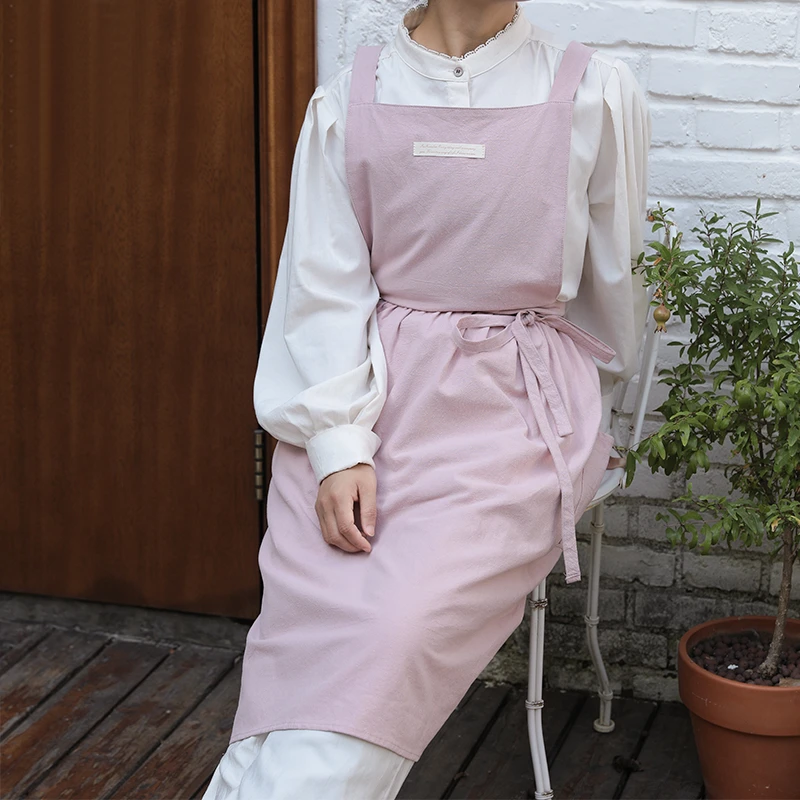 韩式围裙厨房家用围裙画画烘焙工作服围裙