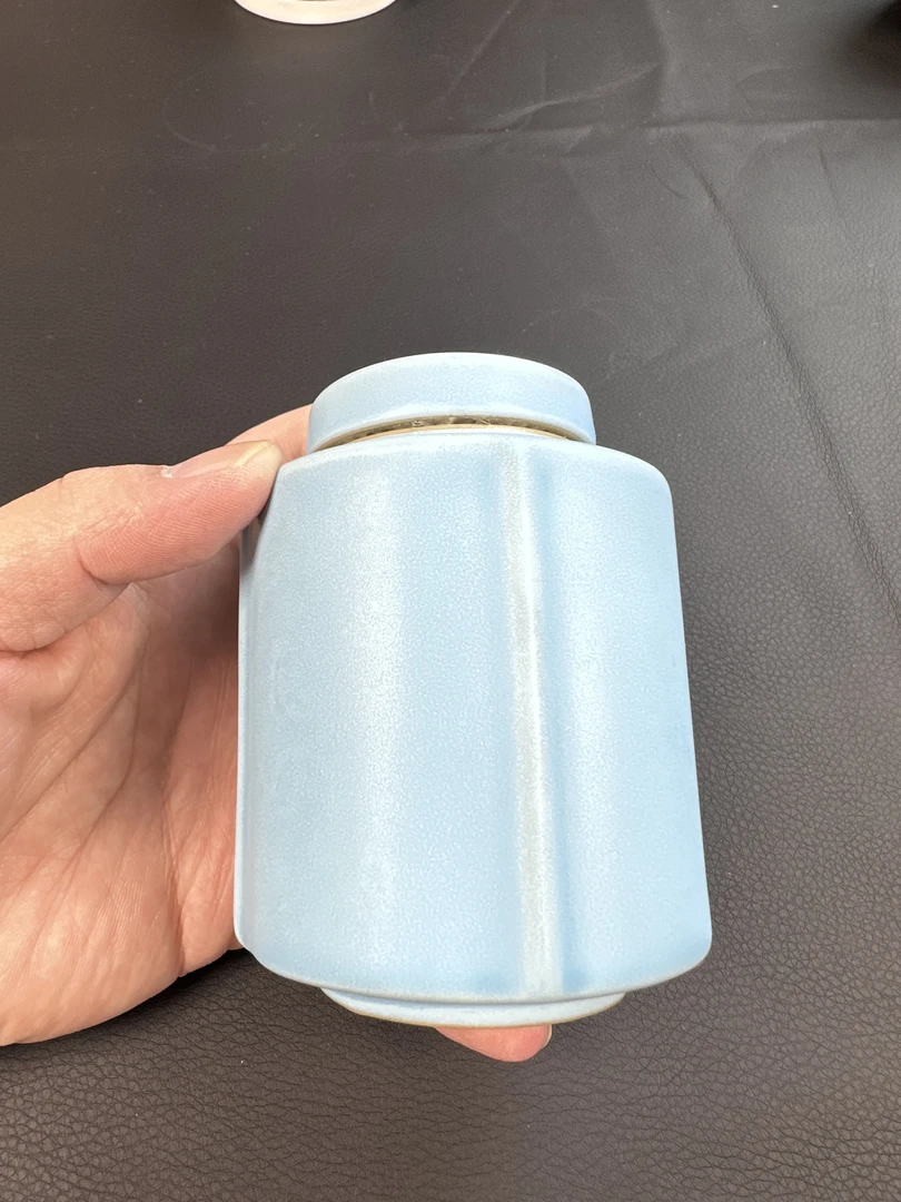 尘心茶器 汝窑小号茶叶罐A54