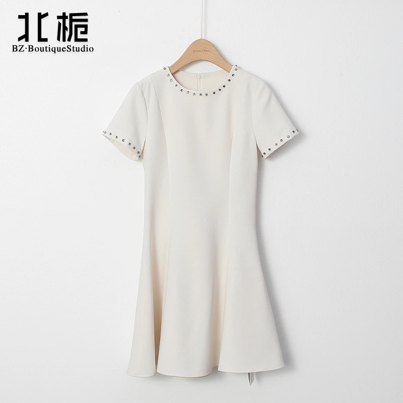 【北栀】重工边钉钻连衣裙515301