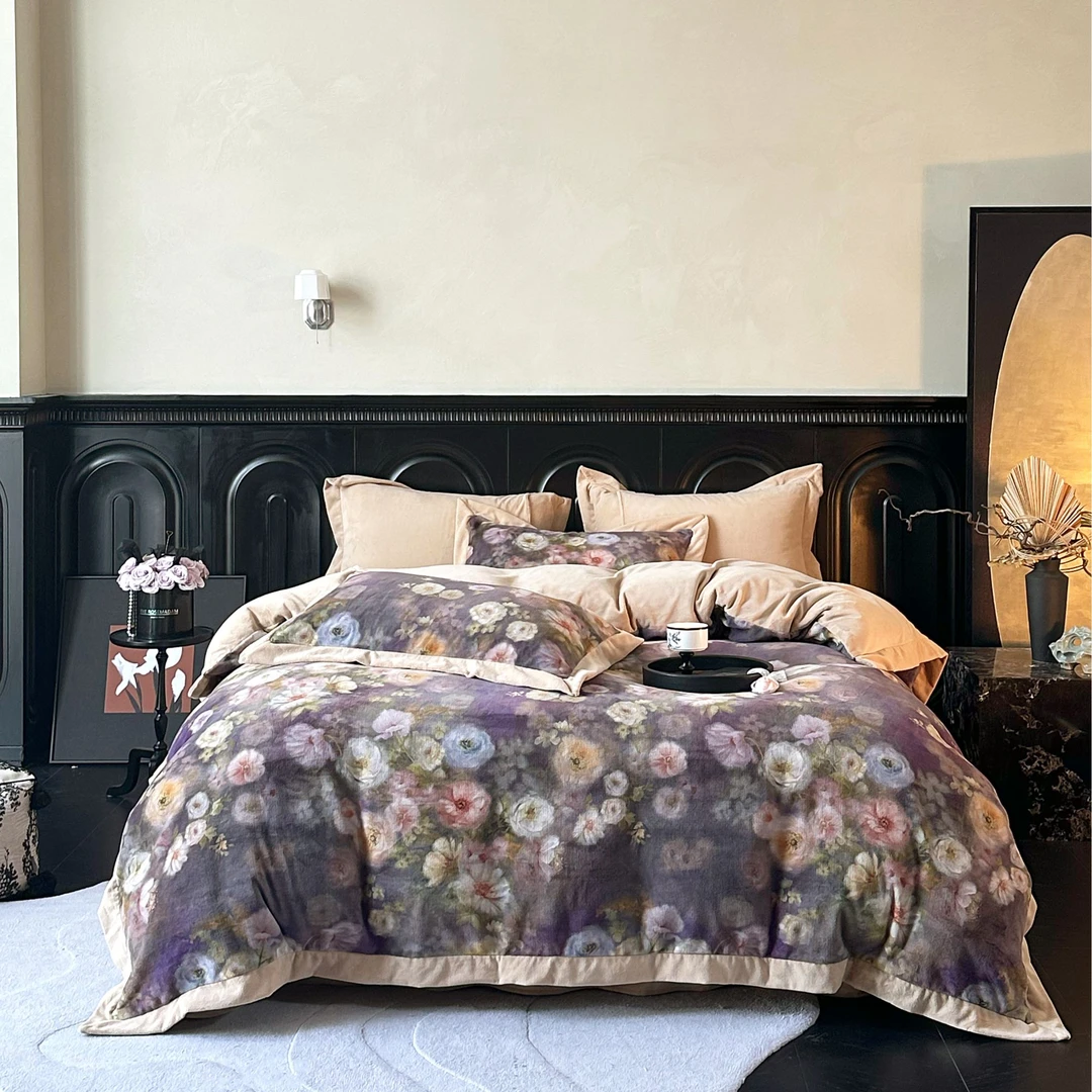 【MR FLOWER】奢华高端床品四件套 加厚锁温保暖波斯暖绒防静电床品