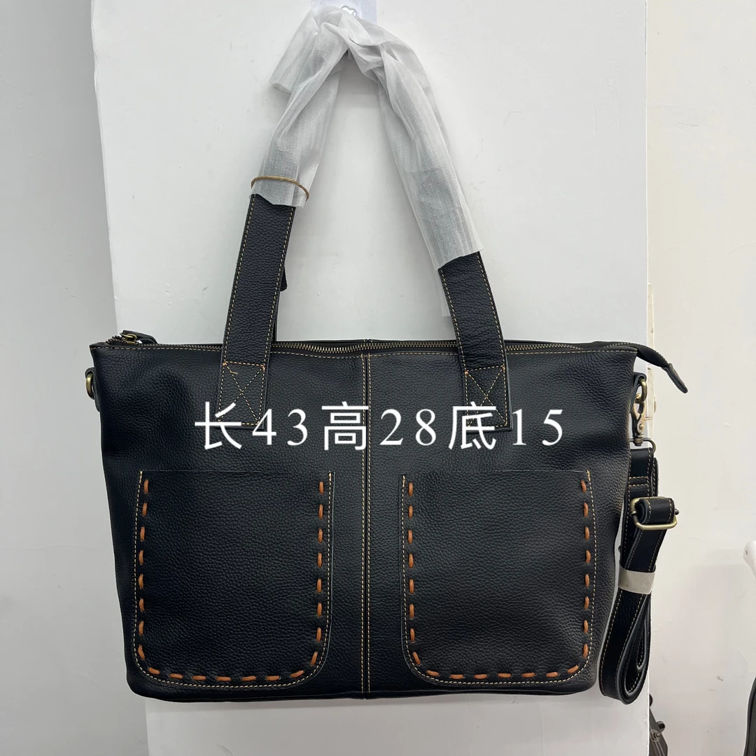 头层牛皮托特包女包时尚百搭真皮简约