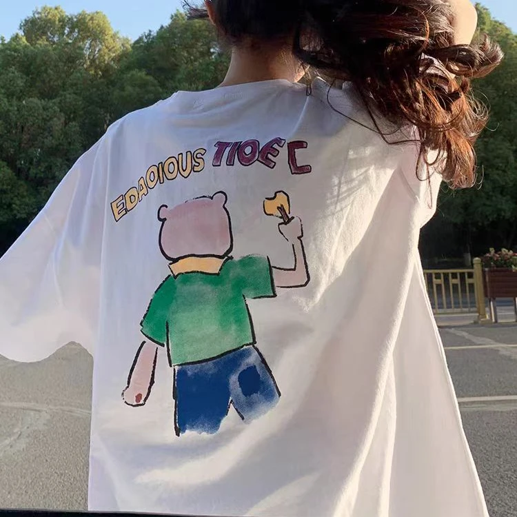 A【直播间全品类产品合集按编码发货】打底衫半袖宽松印花大码百搭