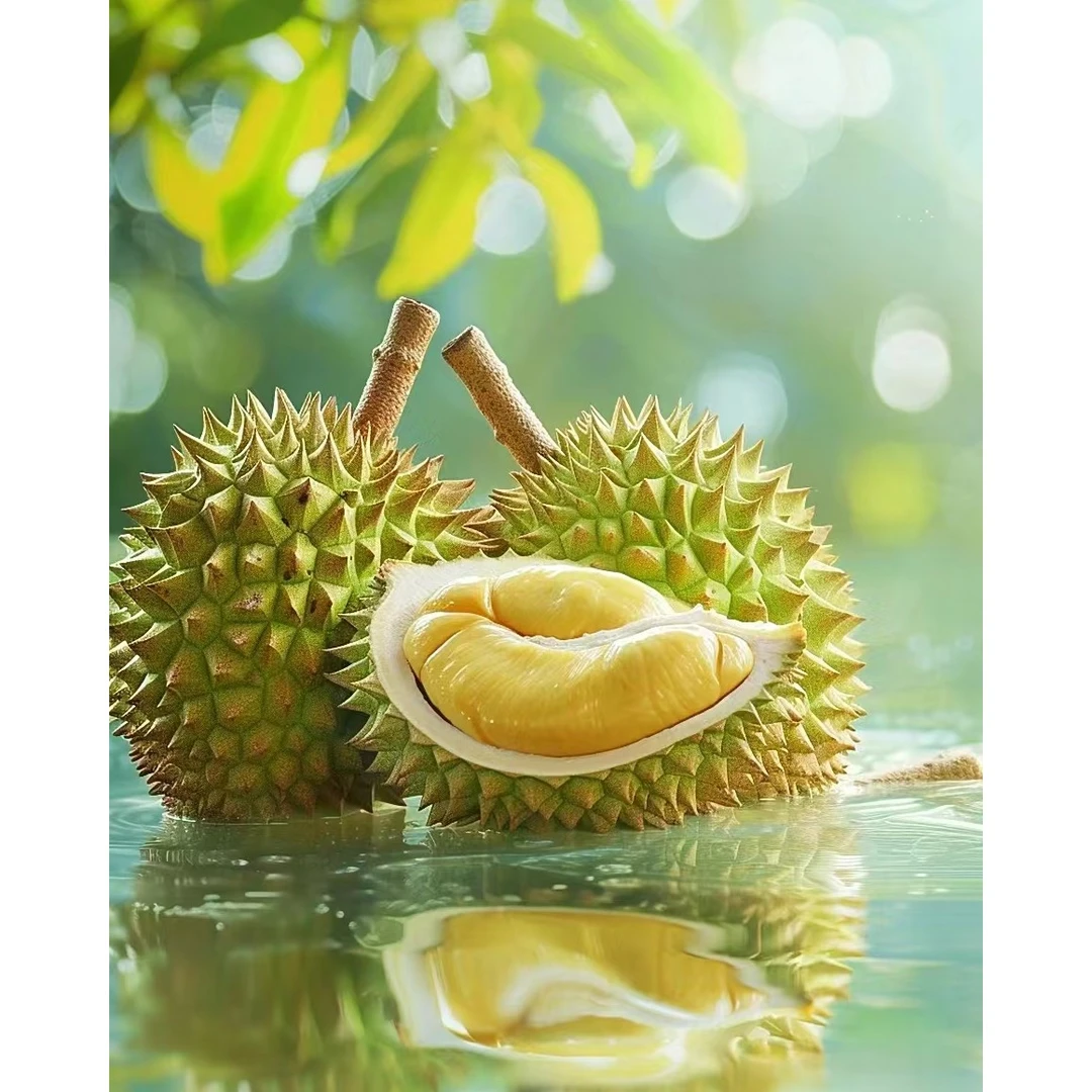 大嘴鸟树熟金枕榴莲（一物一拍）