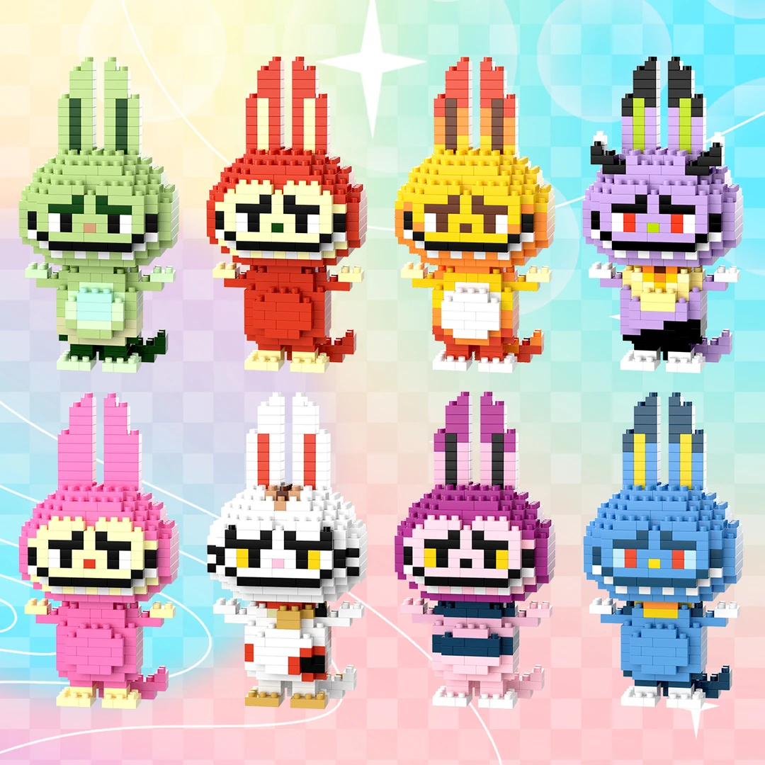 布拉拉微颗粒钻石积木拼装玩具儿童卡通益智学生女孩男孩礼物