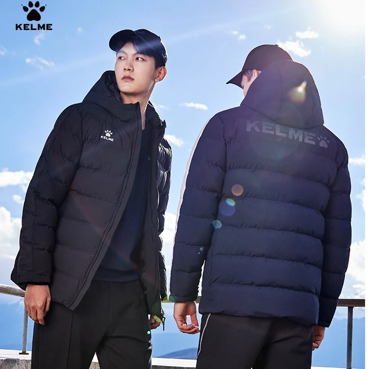 【运动保暖棉服】卡尔美甄选短款棉衣足球体育生训练加厚连帽外套男