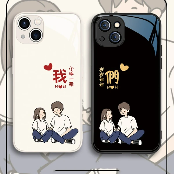 适用于苹果/华为/小米/oppo/vivo情侣男女创意文字小众网红手机壳