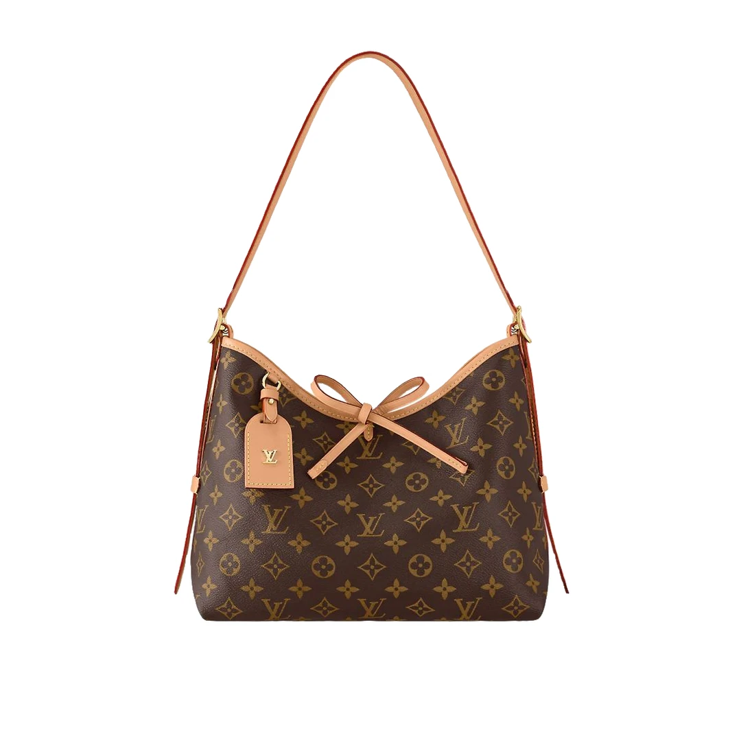 99新 LouisVuitton/路易威登 CARRYALL/小号/老花单肩包/许可