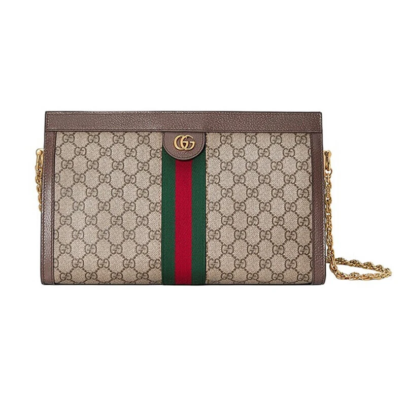 99新 GUCCI/古驰 新款Ophidia系列GG夹子包 斜跨单肩包女士/友奢