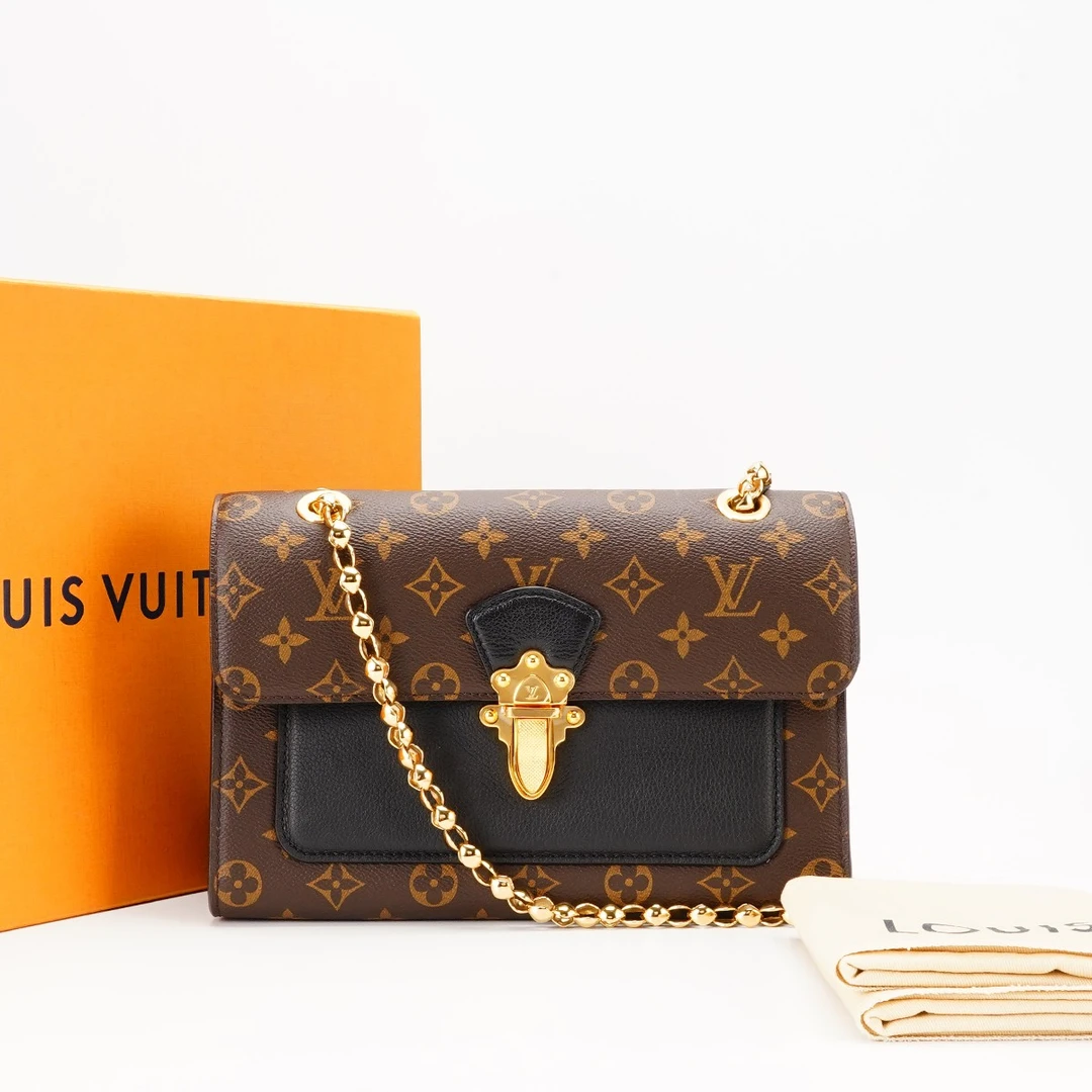 99新 LouisVuitton/路易威登  LV维多利亚老花包/BG22003828/许可