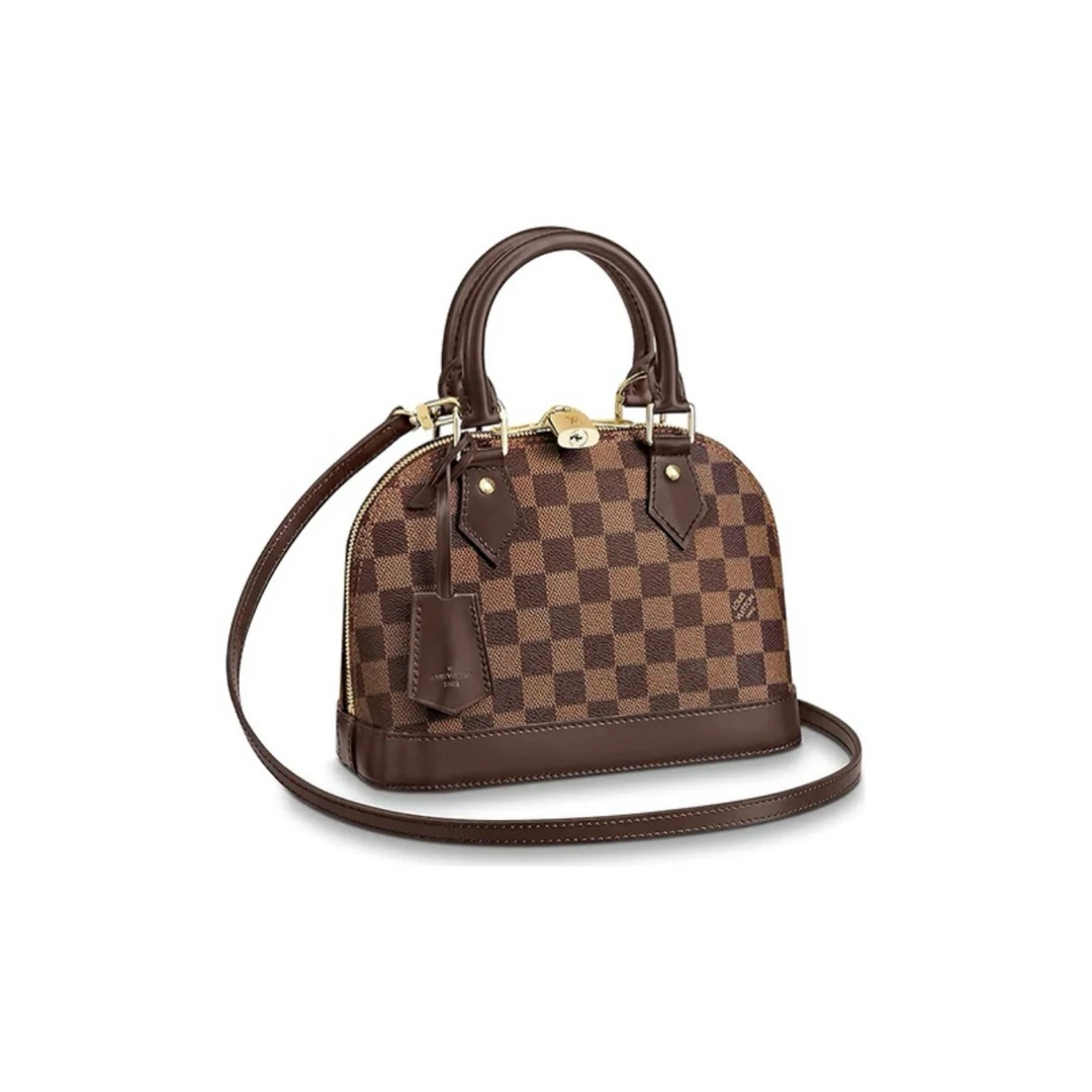 99新 LouisVuitton/路易威登 almabb棋盘格贝壳包单肩斜挎包/许可