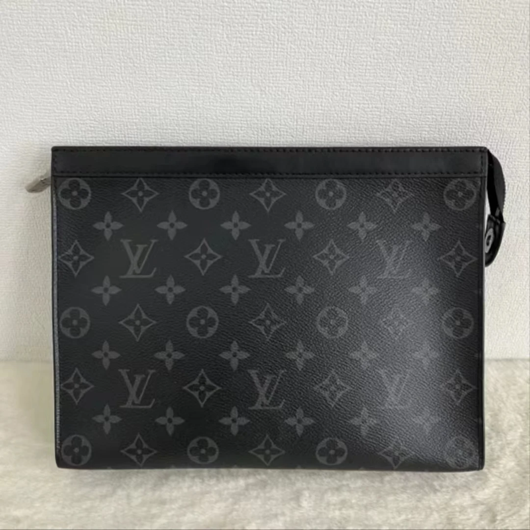 未使用 LouisVuitton/路易威登 黑武士老花手拿包/友奢