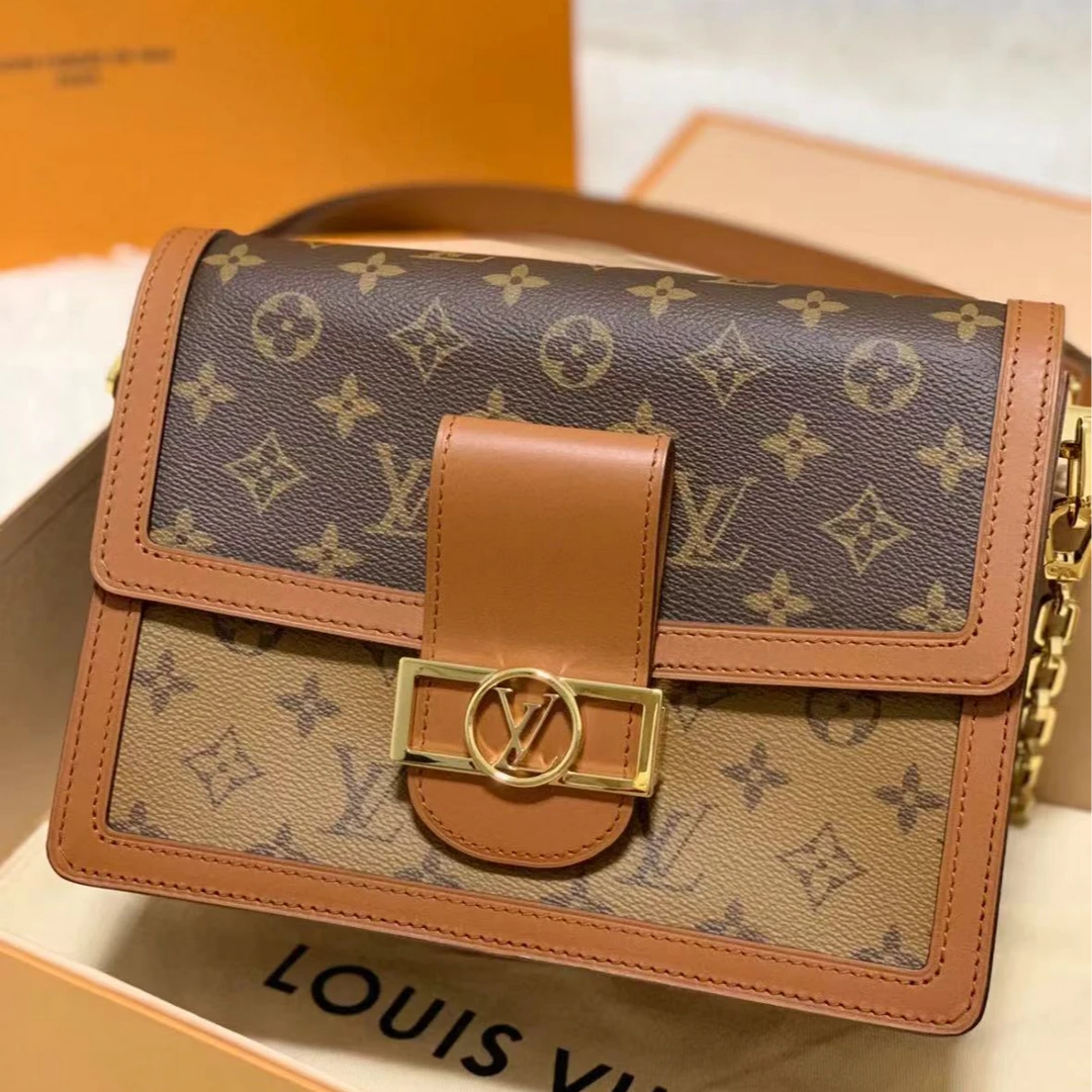 99新 LouisVuitton/路易威登 中号达芙妮单肩斜挎包/甄选