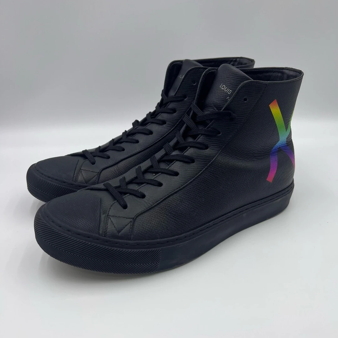 40码/LV/路易威登/高帮印花板鞋/95新/9461198/公价8104