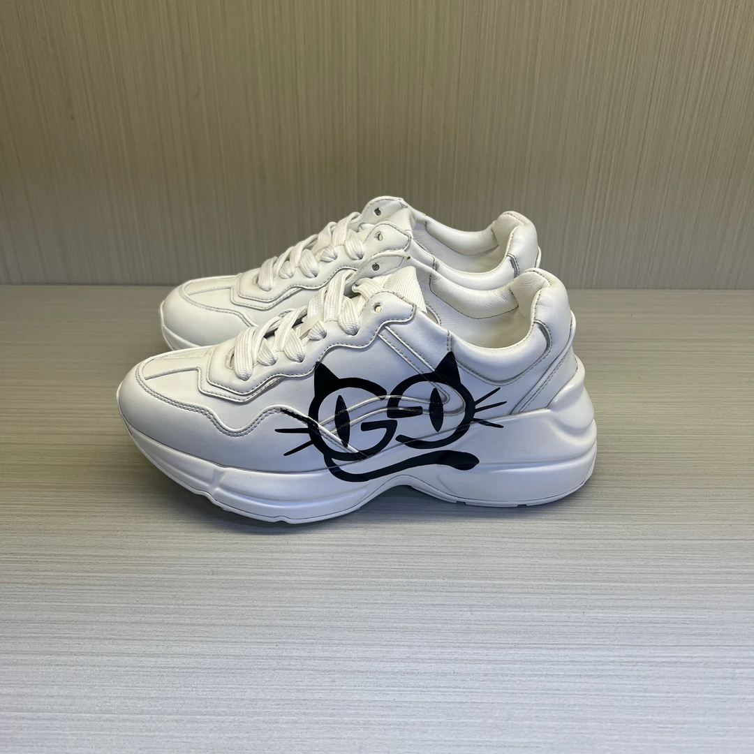 36.5码 GUCCI/古驰 小猫LOGO老爹鞋 95新 8803637