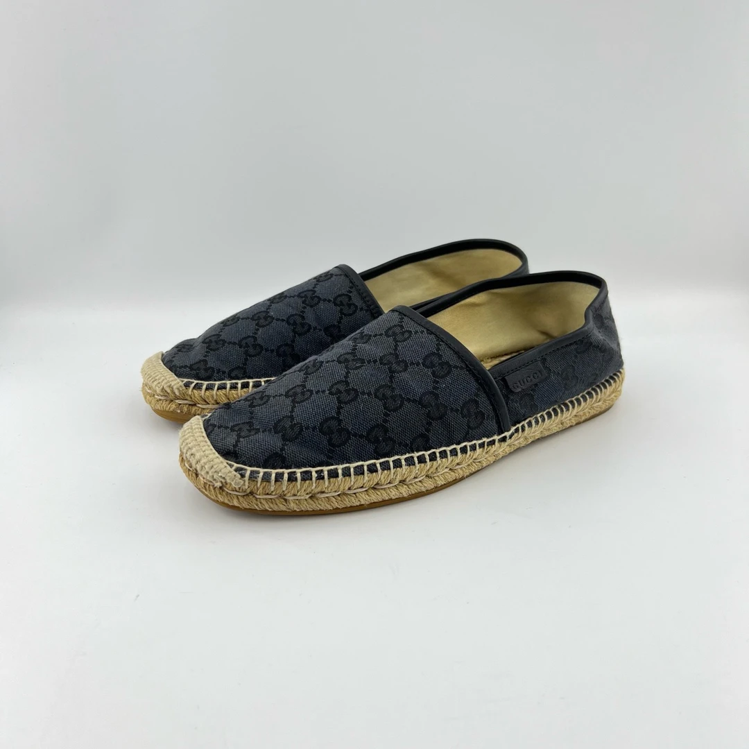 95新 GUCCI/古驰 40码-41.5码/帆布渔夫鞋