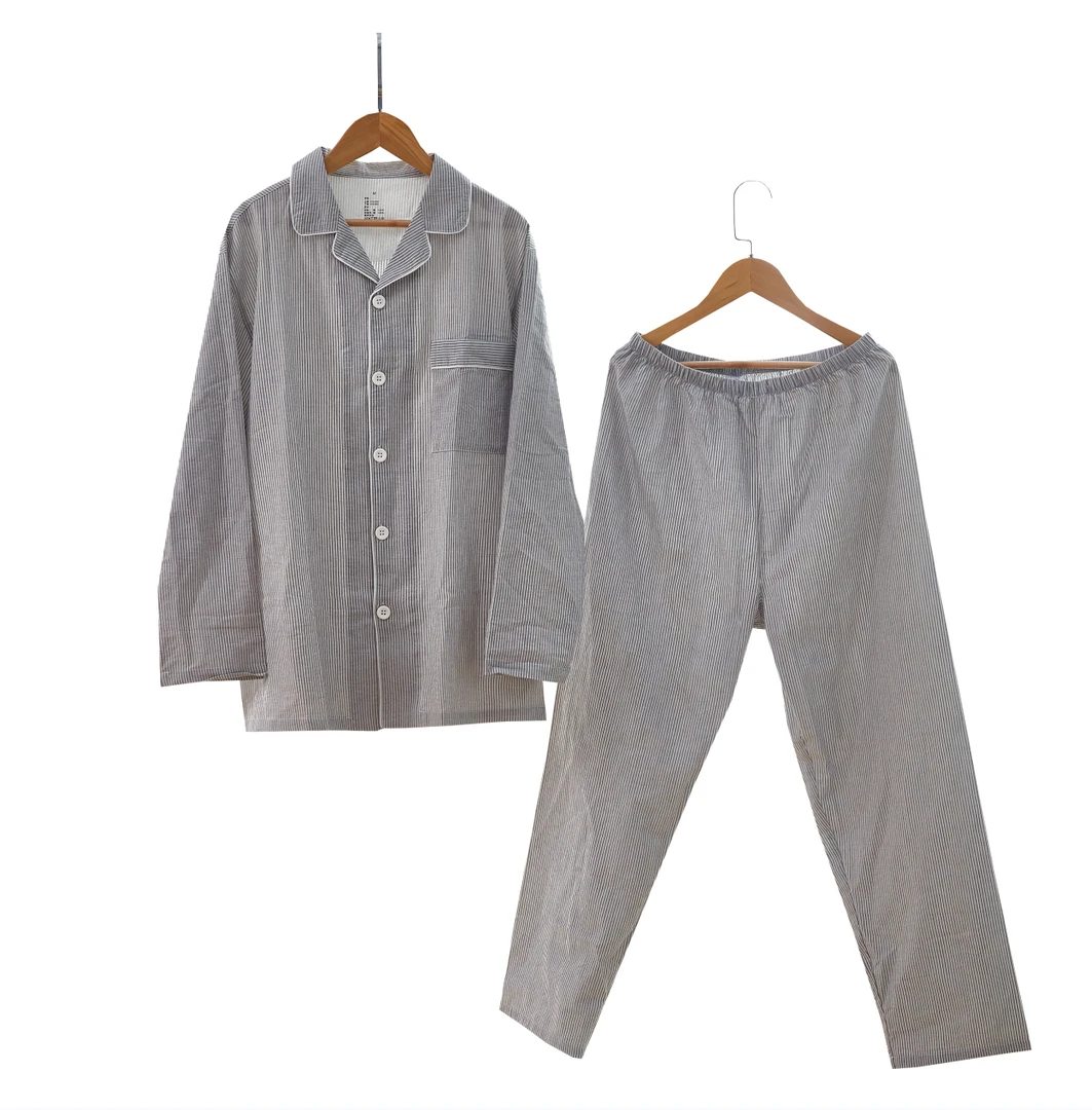 x断码男士全棉无侧缝家居服睡衣