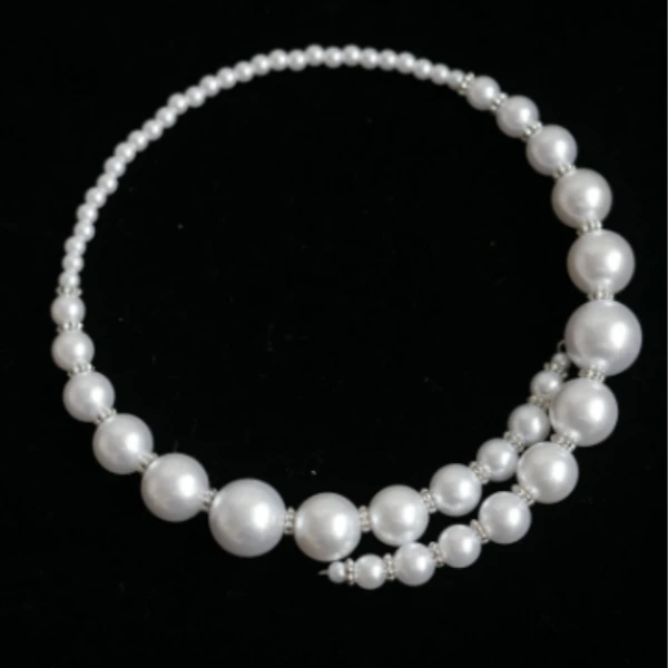 铜合金仿珍珠项链 1021 复古珠珠高级感项链女choker