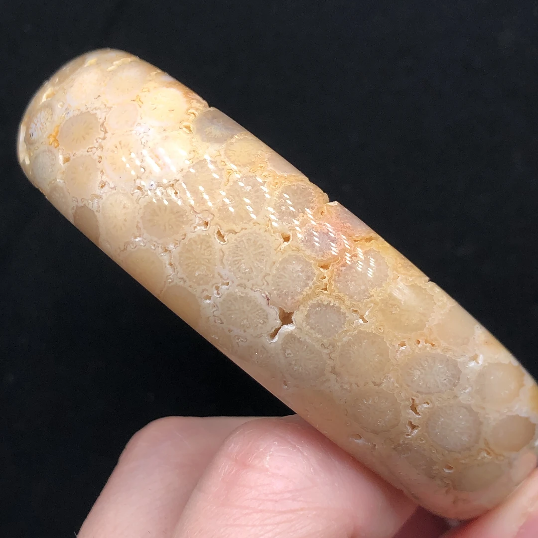 合金手镯 6105骨骼奶酪共生手镯俏色AB面只有一面带骨骼