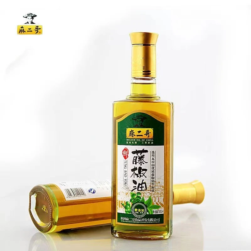 麻二哥藤椒油家用四川花椒油麻油 米线店青花椒调味油500ml瓶装