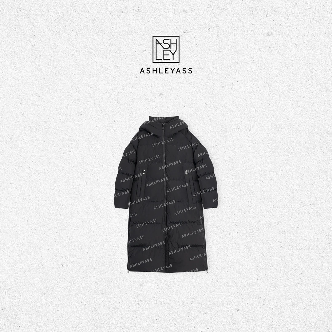 【ASHLEYASS】“北影同款”90白鹅绒长款羽绒服大被子锁温LSS241580S