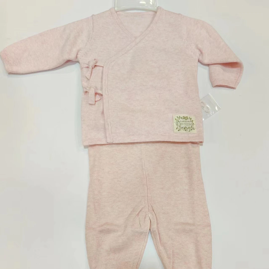 拉比绵绵之语斜襟针织套装52-66