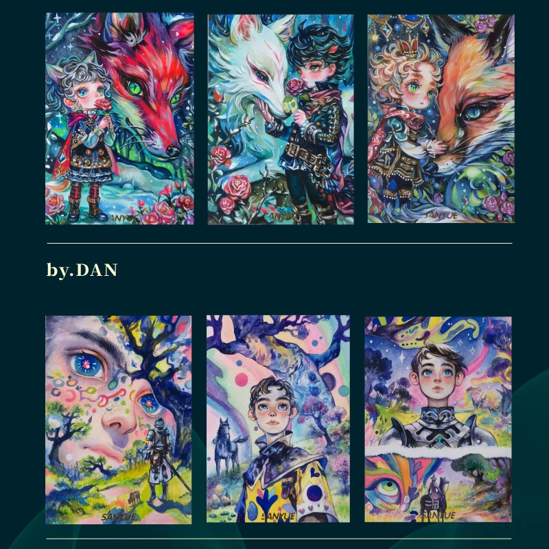 叁月文创x《奇幻森林》系列手绘卡（默认代拆）