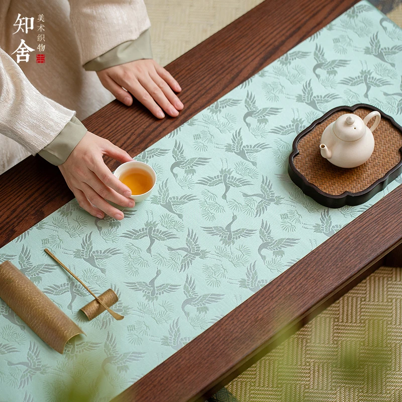 松鹤织锦大茶席。