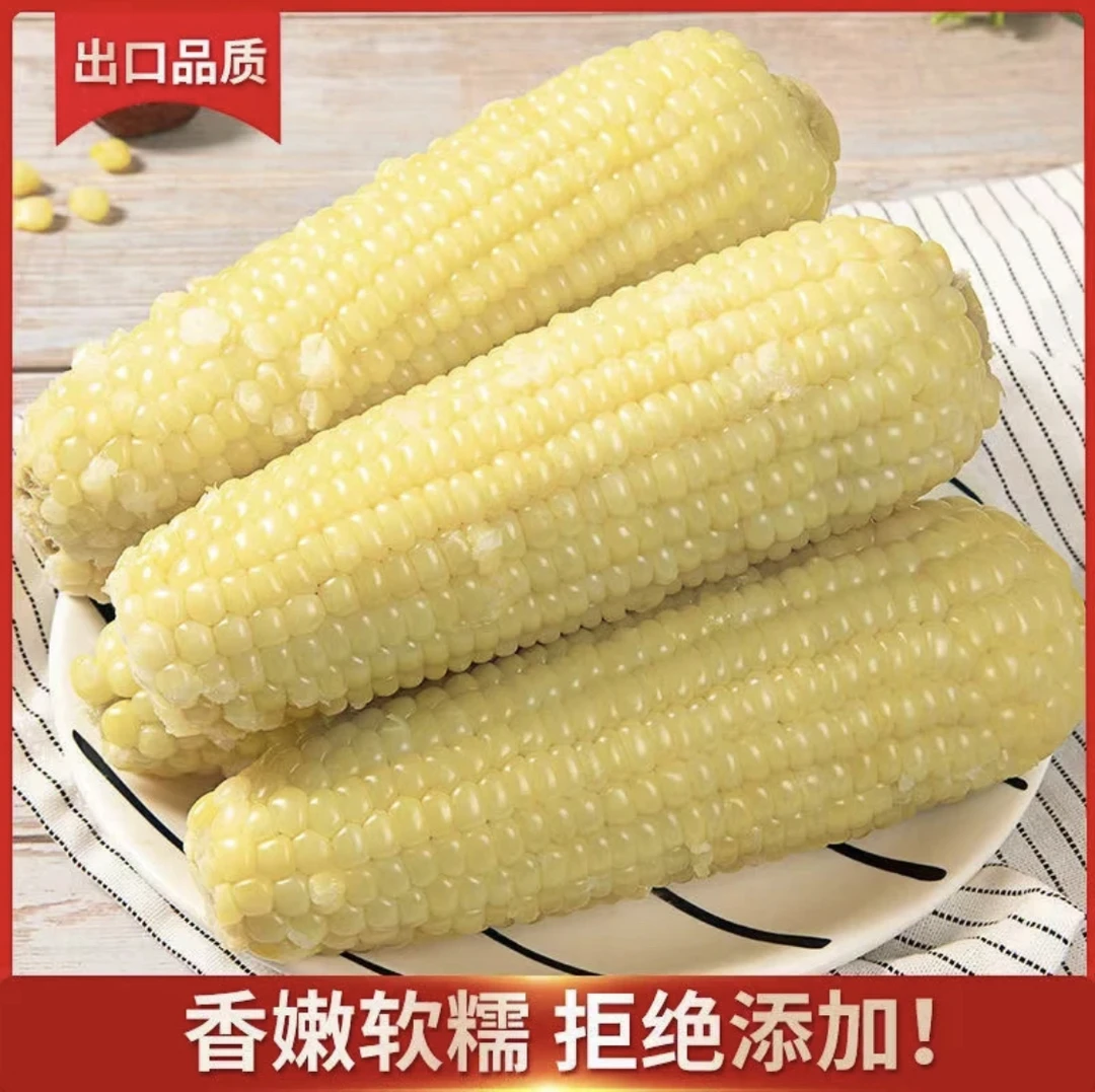 东北香甜软糯玉米 糯皮薄肉厚 260克*8根 黄糯黏玉米营养饱满一季