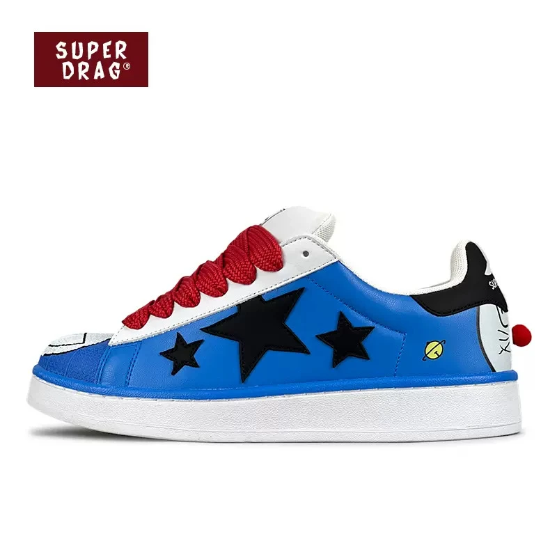 SUPER DRAG/超拽哆啦A梦经典低帮板鞋男女ins百搭学生透气休闲鞋