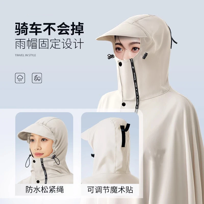 电动车雨衣女款单人长款全身防暴雨加厚加大摩托电瓶车专用雨披男