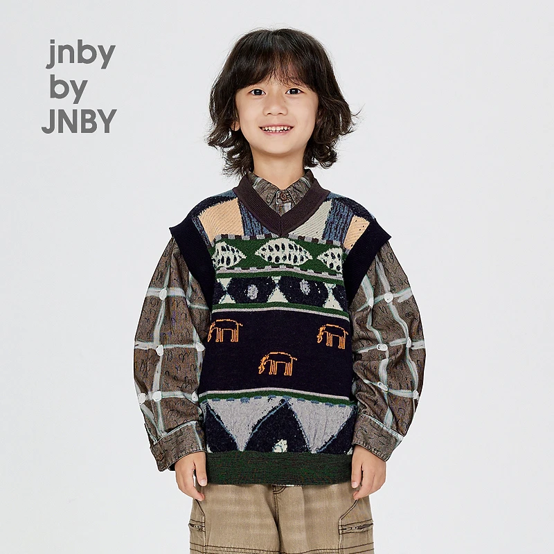 [小画家]新款江南布衣童装宽松毛衫背心24秋男女童1O9311260