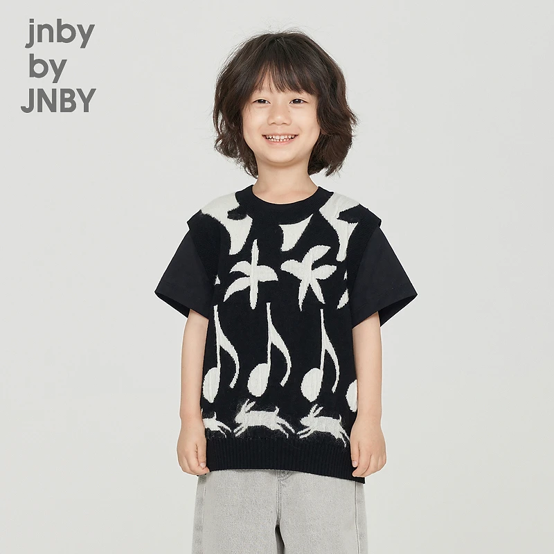[亲子]江南布衣童装毛衫背心马甲男女童1N8312450