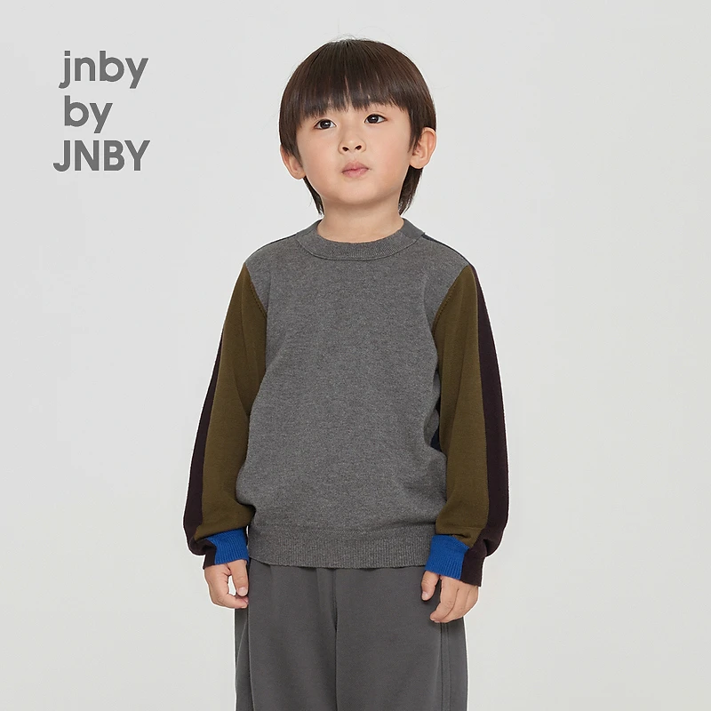 江南布衣儿童秋长袖套头毛衫男女童1N8311190