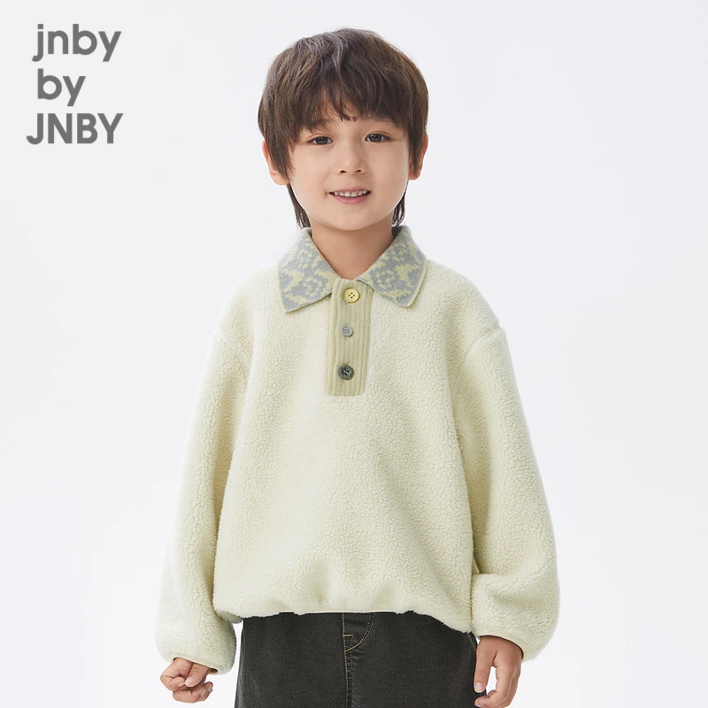 江南布衣儿童儿童秋针织保暖外套中大童翻领男女童套头1M0A11620