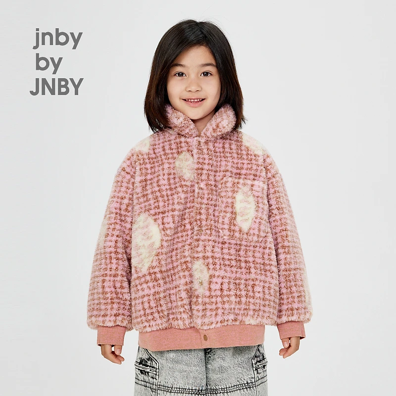 新款江南布衣童摇粒绒羽绒服外套24冬男女童1O0C13020