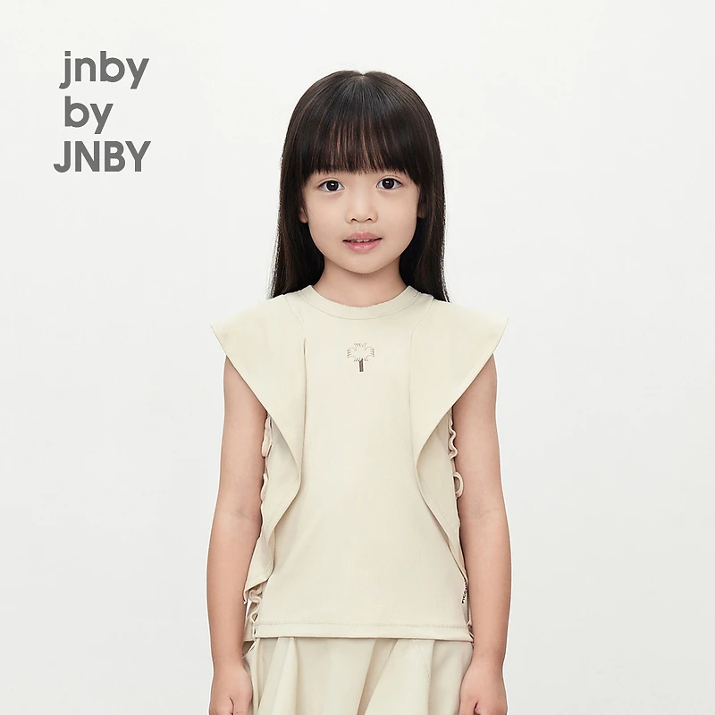 [运动]新款江南布衣童装木耳边修身无袖T恤女童24夏1O5112560