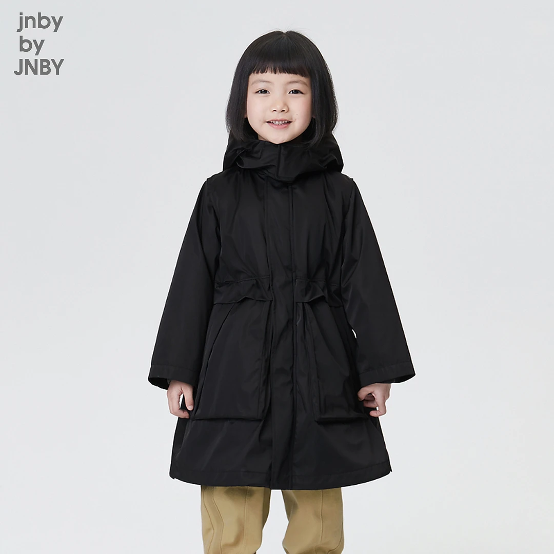 江南布衣童装女童儿童休闲防风冬装新款中长款羽绒服1L0C36390
