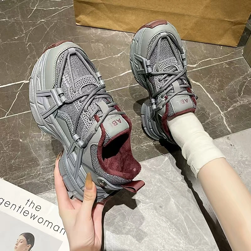 Qin&beale/千佰莉休闲时尚百搭老爹鞋0511