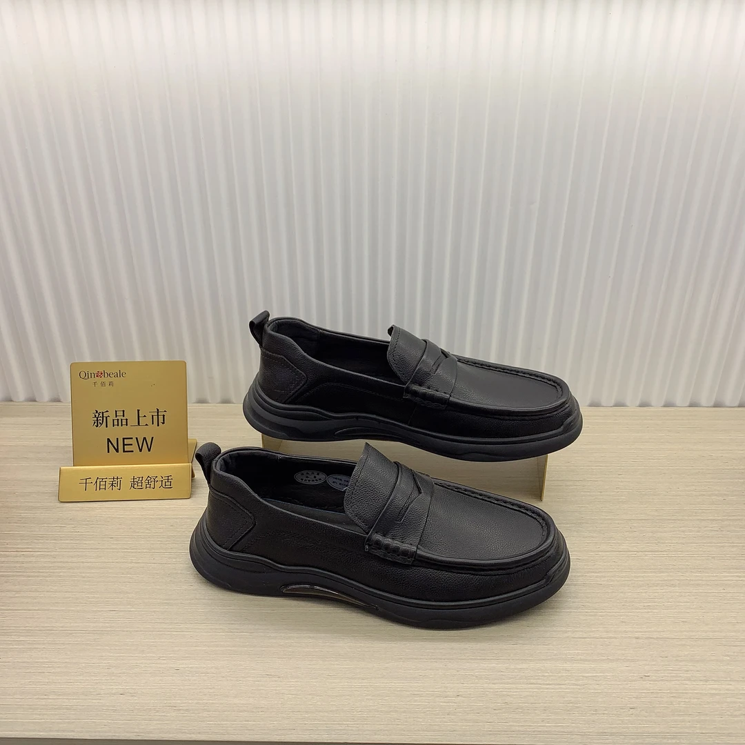 Qin&beale/千佰莉真皮舒适男鞋D1044