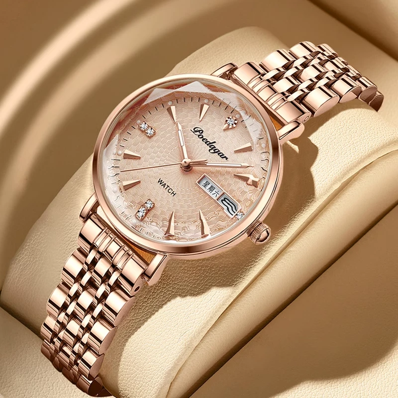 手表女款瑞士进口防水夜光女士手表学生简约名牌全自动机械女生TM