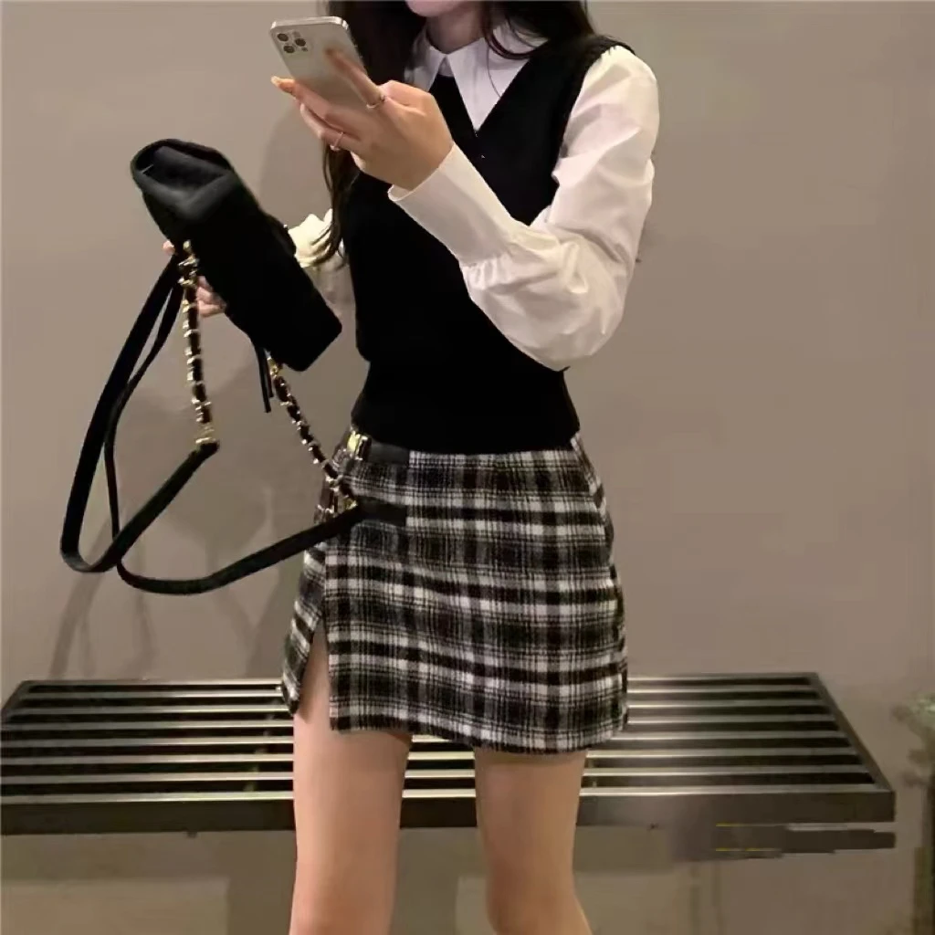 178黑白休闲毛衣