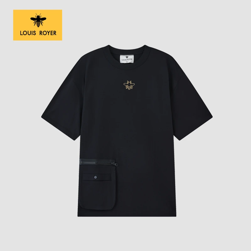 【纯棉】LOUIS ROYER小蜜蜂T恤夏季刺绣男女商场同款短袖