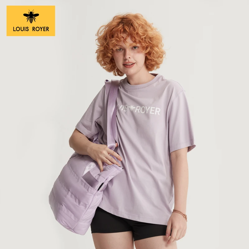 LOUIS ROYER【植绒】小蜜蜂短袖T恤新款男女商场同款半袖