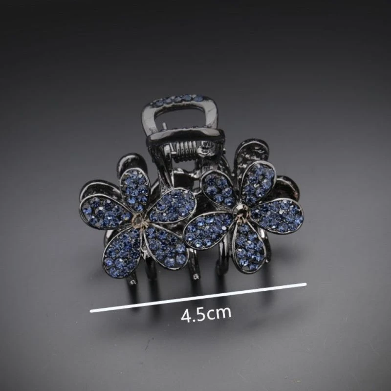 韩国发饰马尾夹顶夹头饰和金后脑勺中号发抓发卡头顶小发夹抓夹