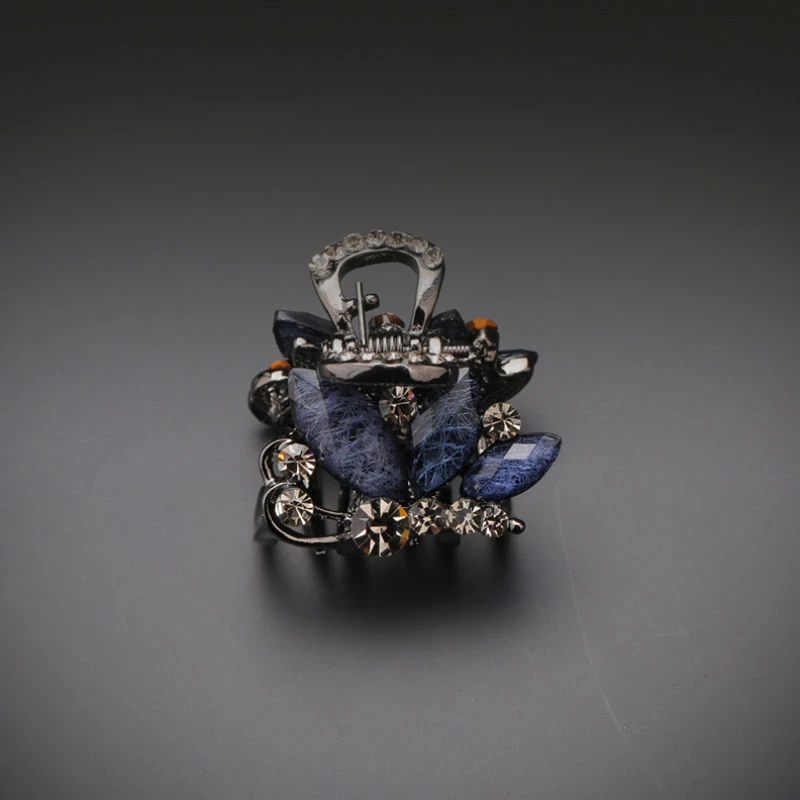 成人发饰简约水钻头顶发夹小号抓夹刘海顶夹发抓水钻蝴蝶韩国新款