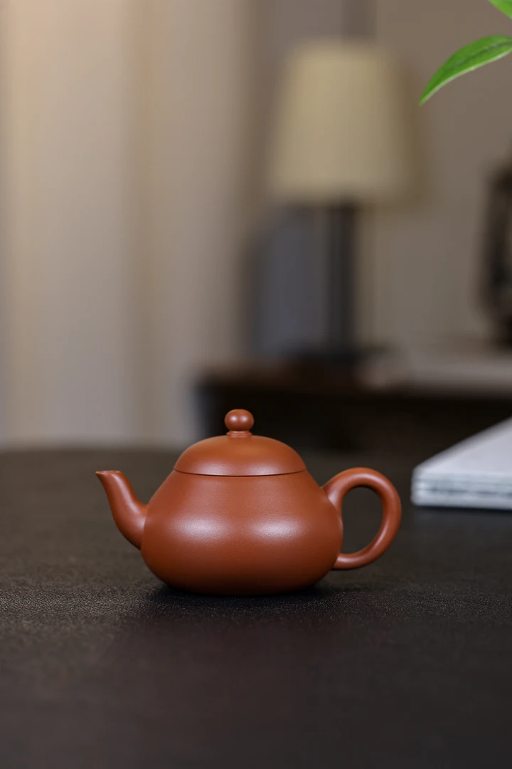 梨形壶小红泥精工半手