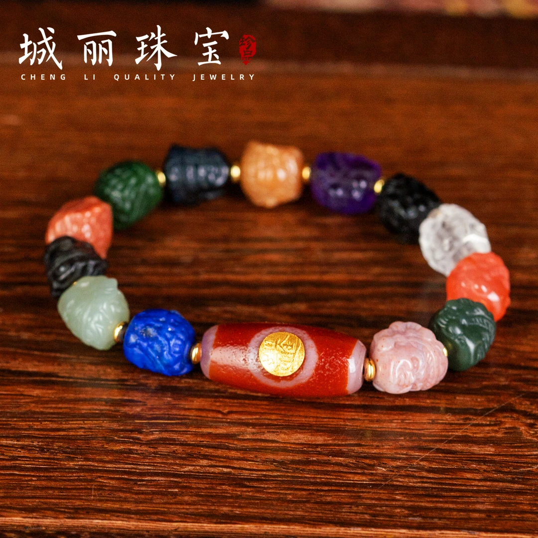 非金属布艺手链 【城丽】黑财日进斗金多宝手串/条ZJH-1406