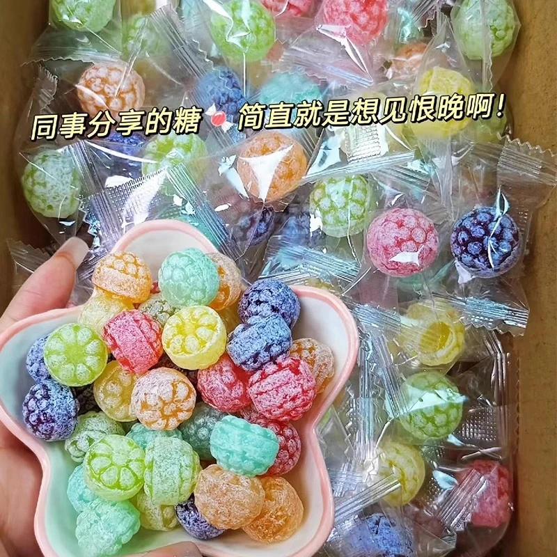 【发半斤】高颜值花瓣水果硬糖儿童零食什锦多种口味硬糖果