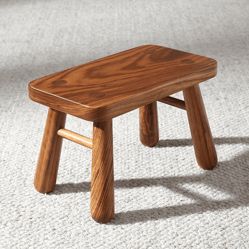 乌金木小板凳矮凳实木儿童靠背椅子宝宝座椅换鞋凳客厅家用小凳子