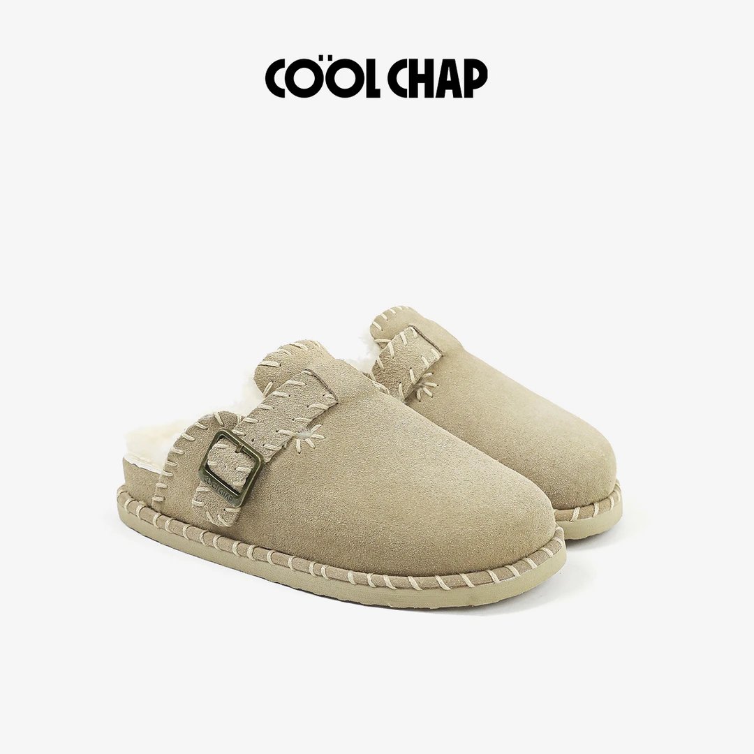 Coolchap时尚弥合空间II系列冬季加绒纯羊毛勃肯鞋